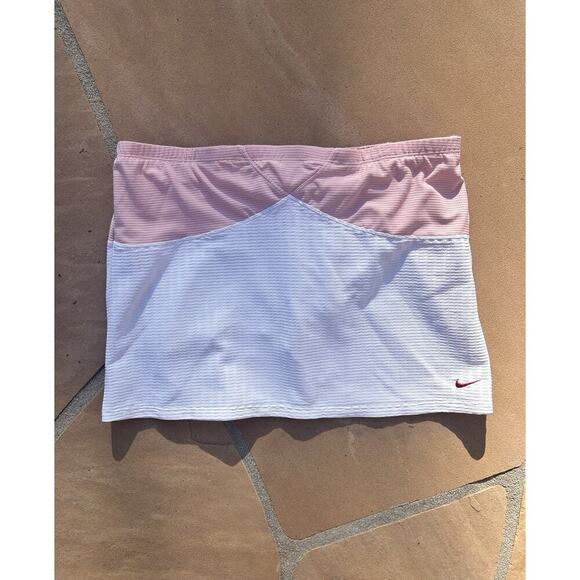 Nike Women’s Tennis Skort Size M (8-10) Pink White Performance Stretch AG - Picture 1 of 4
